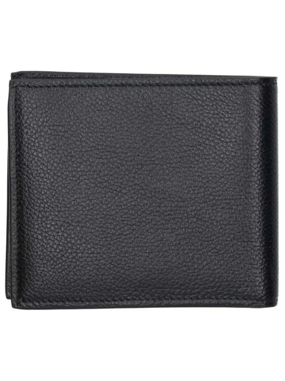 Balenciaga Cash Square Folded Planet Earth Bifold Leather Wallet